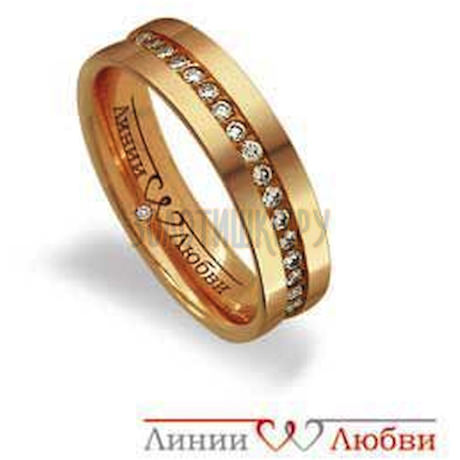 Обручальное кольцо с бриллиантами Л11101142