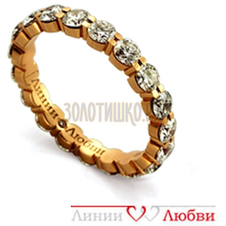 Обручальное кольцо с бриллиантами Л11104307