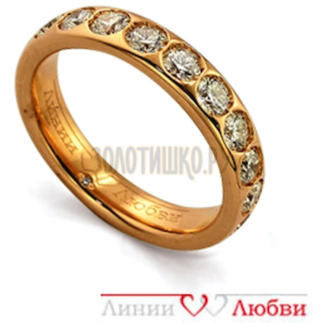 Обручальное кольцо с бриллиантами Л11104312