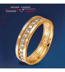 Обручальное кольцо с бриллиантами Л11104418