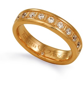 Обручальное кольцо с бриллиантами Л11104432