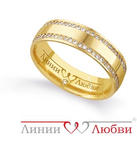 Обручальное кольцо с бриллиантами Л11191146