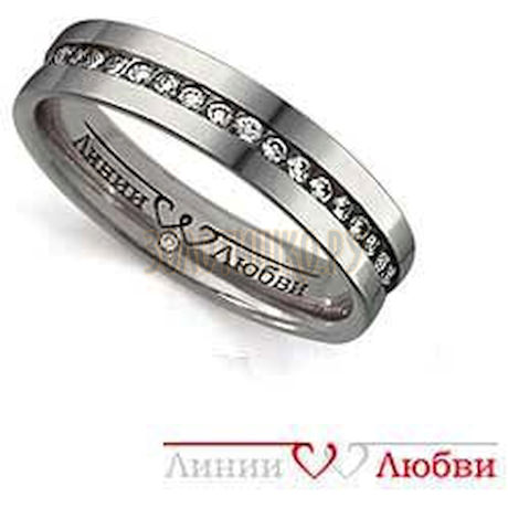 Обручальное кольцо с бриллиантами Л31101135