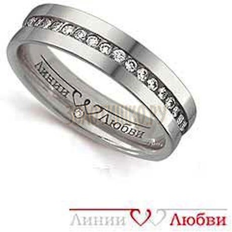 Обручальное кольцо с бриллиантами Л31101143