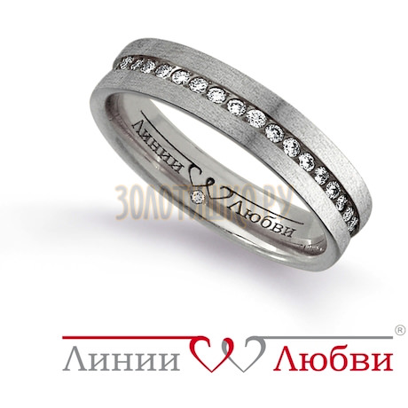 Обручальное кольцо с бриллиантами Л31131135