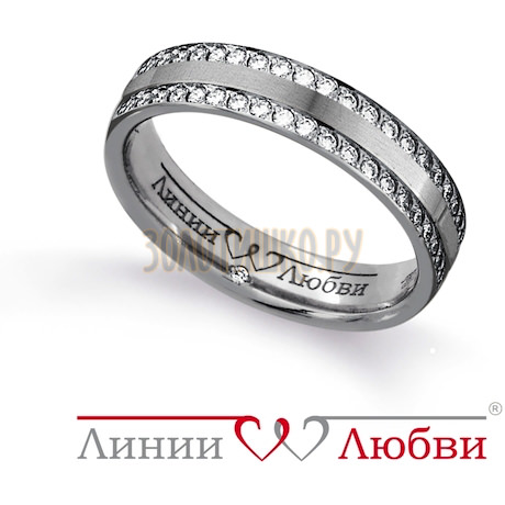 Обручальное кольцо с бриллиантами Л31131136