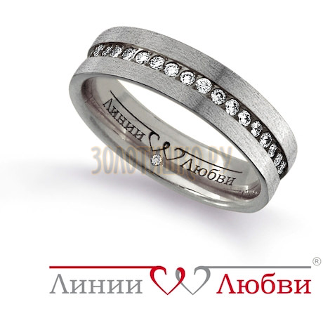 Обручальное кольцо с бриллиантами Л31131143
