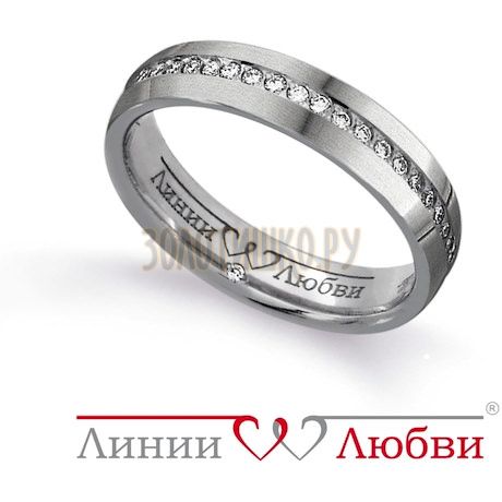 Обручальное кольцо с бриллиантами Л31131149
