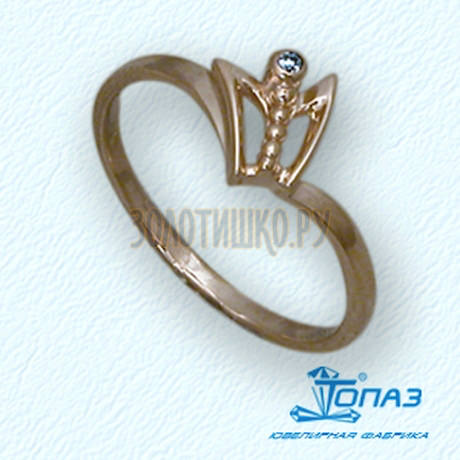 Кольцо с бриллиантом Т10101677