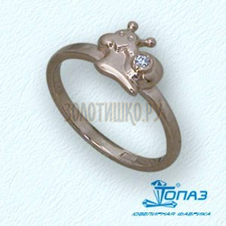 Кольцо с бриллиантом Т10101691
