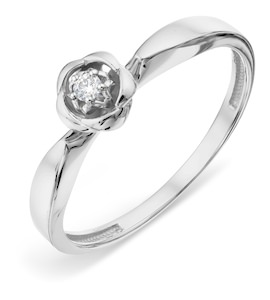 Кольцо с бриллиантом Т33101А208