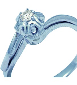 Кольцо с бриллиантом Т331011900