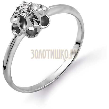 Кольцо с бриллиантом Т331014365