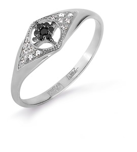 Кольцо с бриллиантами и Swarovski Zirconia Т331017137-01