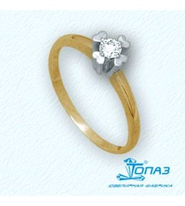 Кольцо с бриллиантом Т931011087