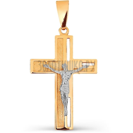 Крестик из красного золота Т13006636