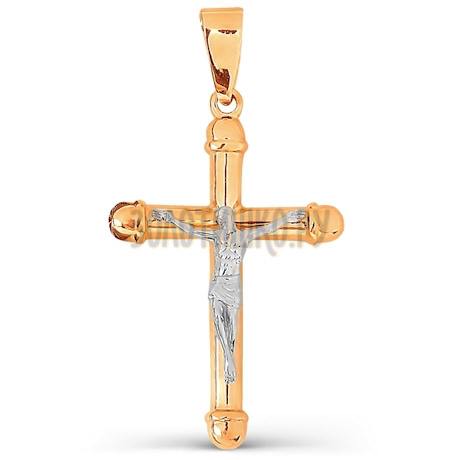 Крестик из красного золота Т13006640