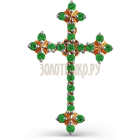 Крестик из красного золота Т14106401-01_3