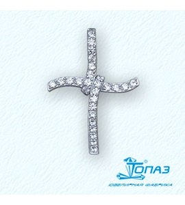 Крестик с бриллиантами Т30106229