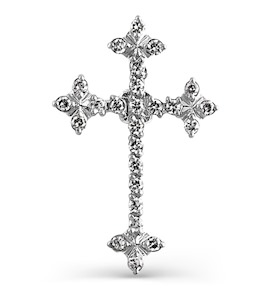 Крестик с бриллиантами Т30106401