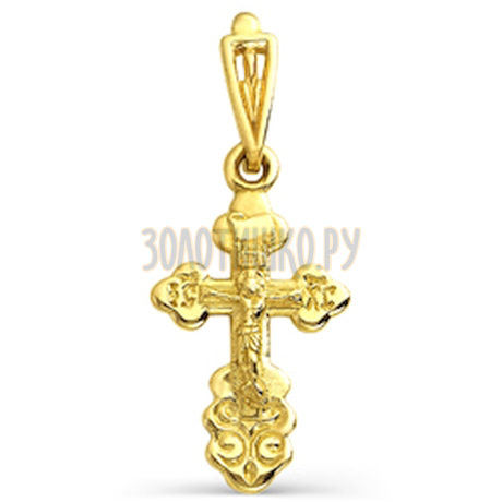 Крестик из желтого золота Т90006300