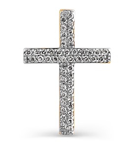 Крестик с бриллиантами Т94106405