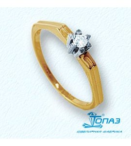 Кольцо с бриллиантом Т131011029
