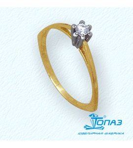 Кольцо с бриллиантом Т131011051