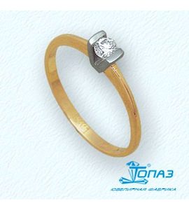 Кольцо с бриллиантом Т131011075