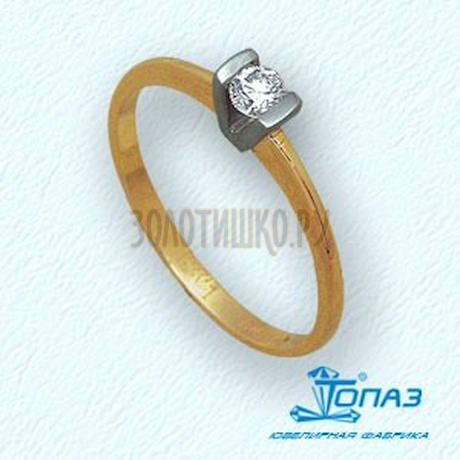 Кольцо с бриллиантом Т131011075