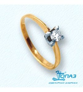 Кольцо с бриллиантом Т131011077