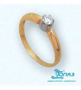 Кольцо с бриллиантом Т131011078