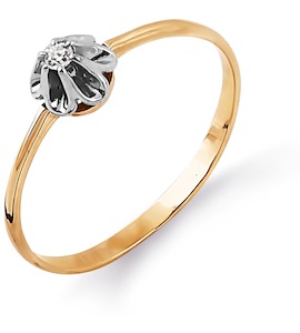 Кольцо с бриллиантом Т131014360