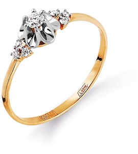 Кольцо с бриллиантами Т131014432