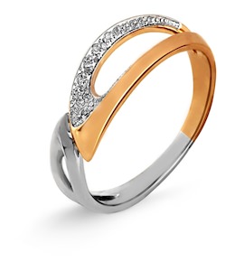 Кольцо с бриллиантами Т131016681-1