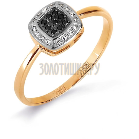 Кольцо с бриллиантами и Swarovski Zirconia Т141017138-01