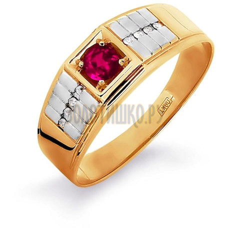 Кольцо с рубином и бриллиантами Т141046197_2