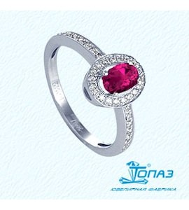 Кольцо с рубином и бриллиантами Т301011382_3