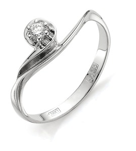 Кольцо с бриллиантом Т301011836
