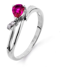 Кольцо с рубином и бриллиантами Т301011966_3