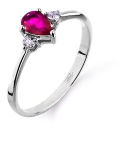 Кольцо с рубином и бриллиантами Т301011967_3