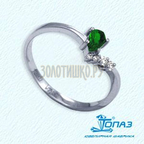 Кольцо с изумрудом и бриллиантами Т301011971_3
