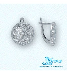 Серьги с бриллиантами Т301021092