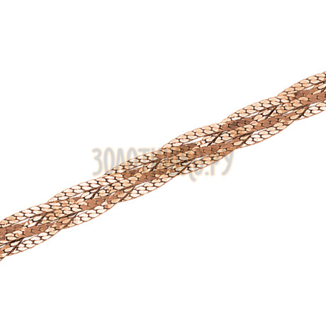 Париджина косичка из 5-ти цепочек с алмазной гранью НБ12-008-0,40
