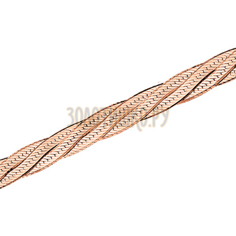 Трипла батута косичка из 4-х цепочек с алмазной гранью НБ12-032-0,30