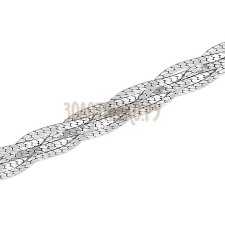 Париджина косичка из 5-ти цепочек с алмазной гранью НБ22-008-3-0,40