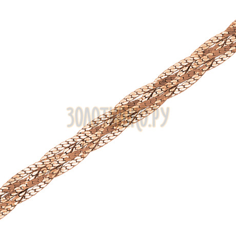 Париджина косичка из 5-ти цепочек с алмазной гранью НЦ12-008-0,40