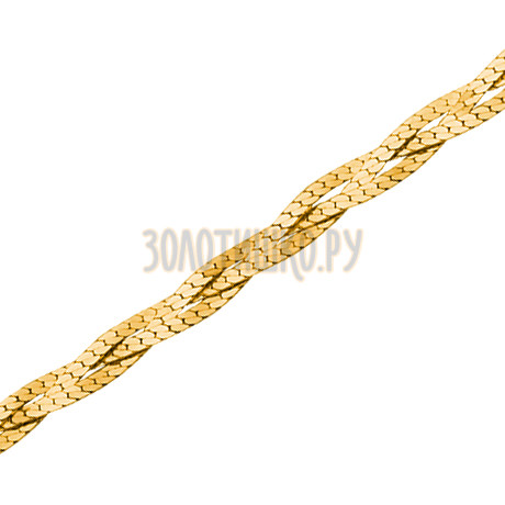 Париджина косичка из 3-х цепочек с алмазной гранью НЦ15-007-0,40