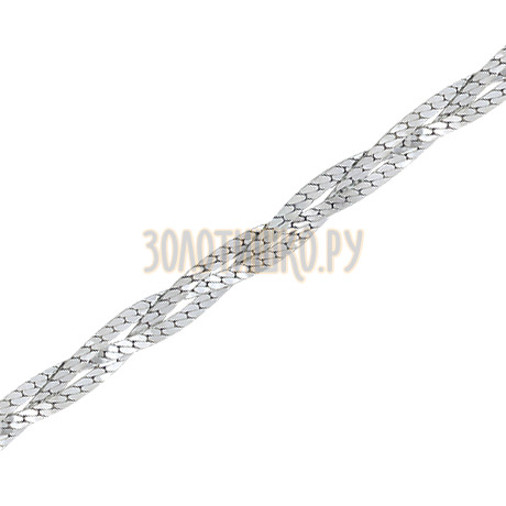 Париджина косичка из 3-х цепочек с алмазной гранью НЦ22-007-3-0,40