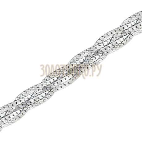 Париджина косичка из 5-ти цепочек с алмазной гранью НЦ22-008-3-0,40